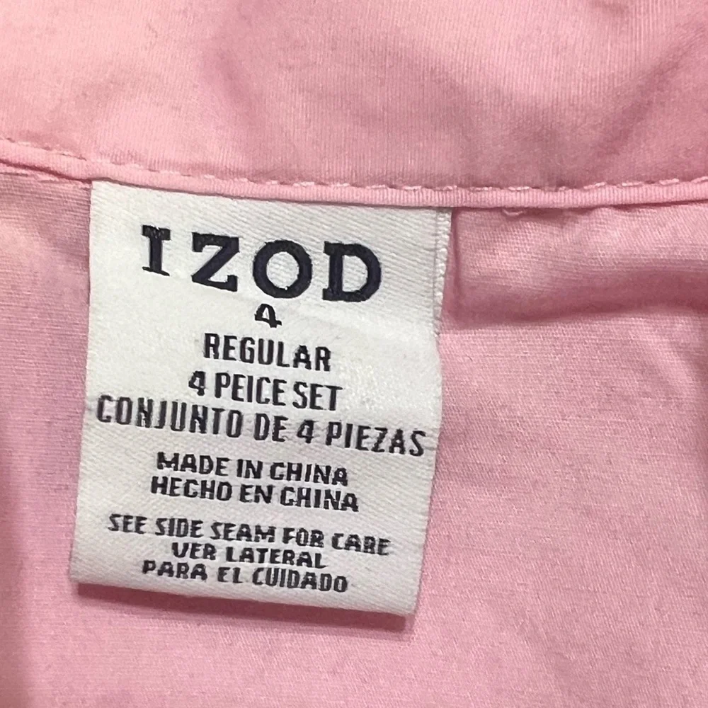 IZOD 3 Piece Pink & Pinstripe Set Boys (Sz 4)